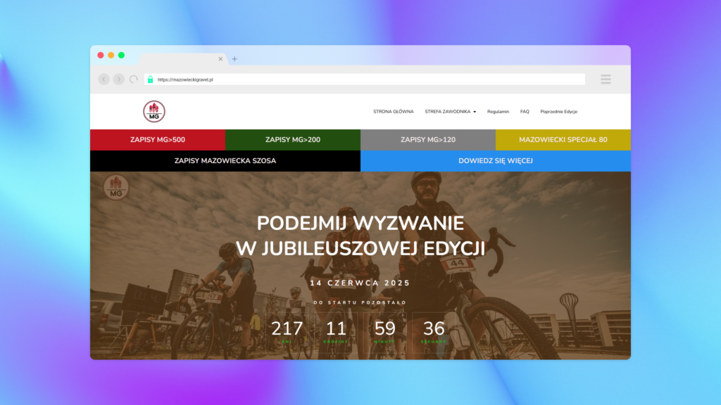 Mazowiecki Gravel Website Challenge